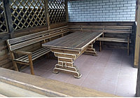 Набор садовый и банный деревянный "Брутал Угловой" 2 метра 2 предмета