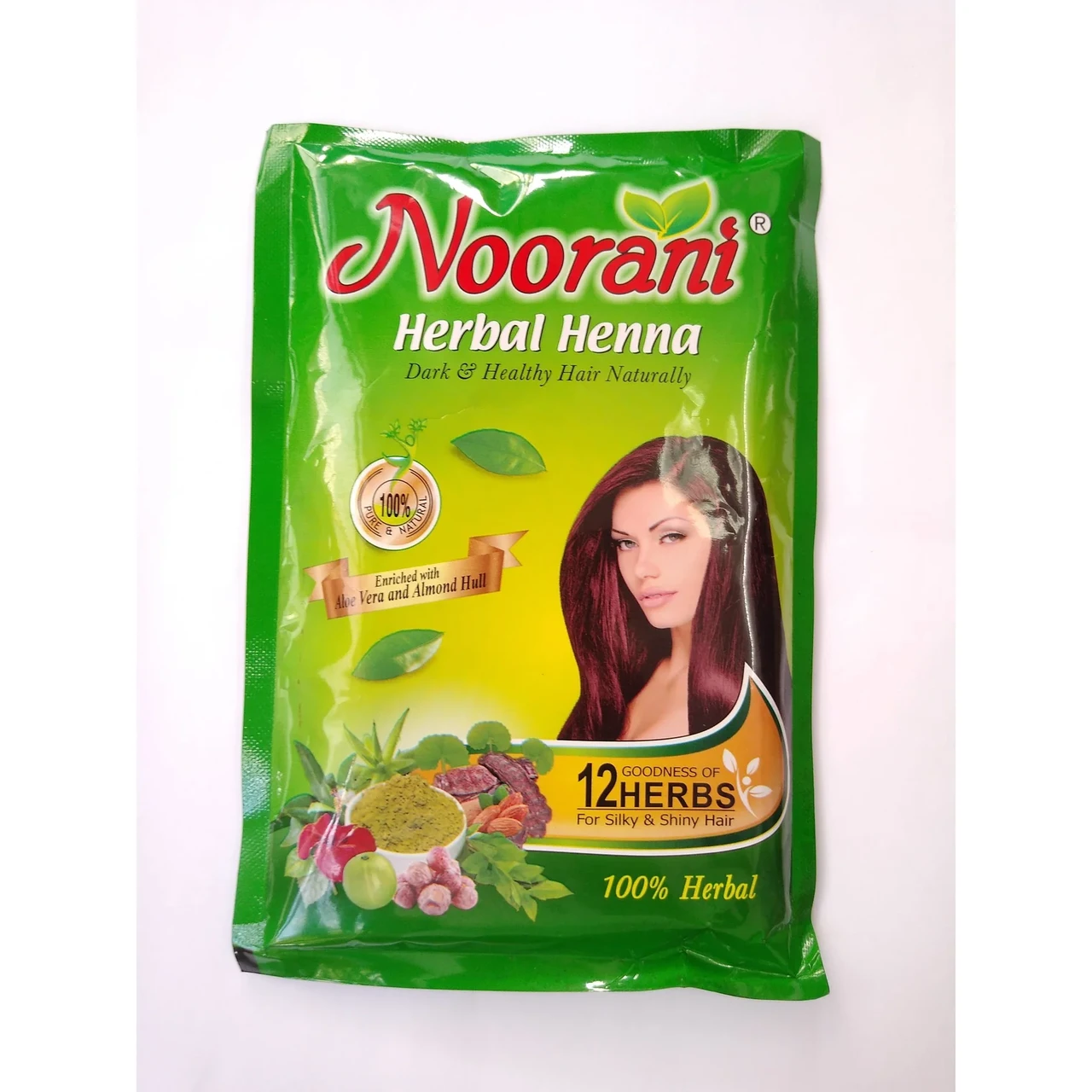NOORANI Индийская хна Нурани, обогащенная 12 травами HERBAL HENNA - 120 гр Индия