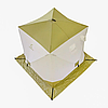 Палатка зимняя куб СЛЕДОПЫТ 180х180х200  , Oxford 210D PU 1000, S по полу 3,2  кв.м, цв. оливковый/бел, фото 4