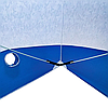 Палатка зимняя куб СЛЕДОПЫТ 210 х210х214,Oxford 210D PU 1000,S по полу 4,4 кв.м,цв.синий/белый с принтом, фото 7