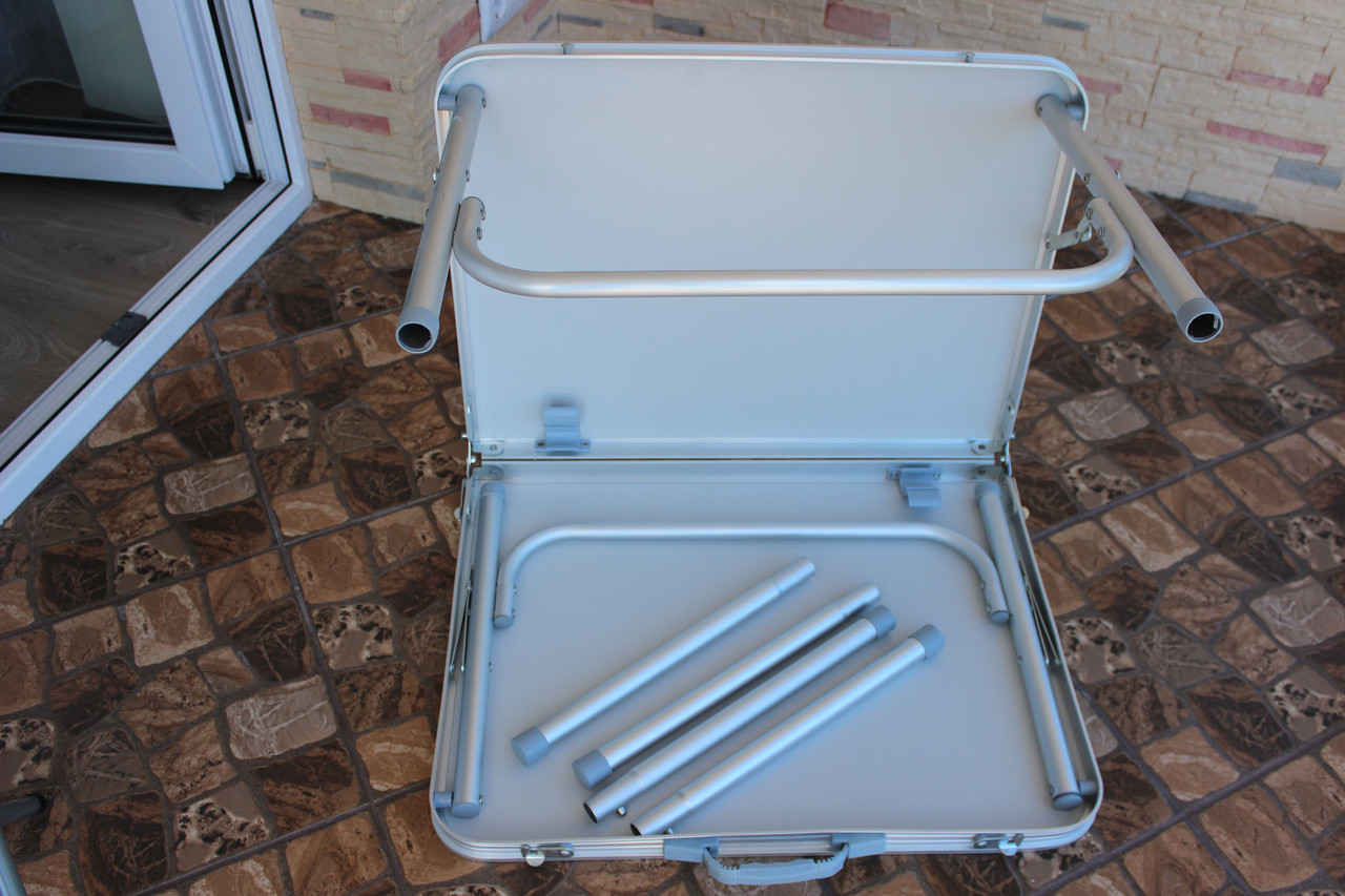 Туристический раскладной стол чемодан (90х60х70), 2стула (УЦЕНКА) - фото 7 - id-p217188806