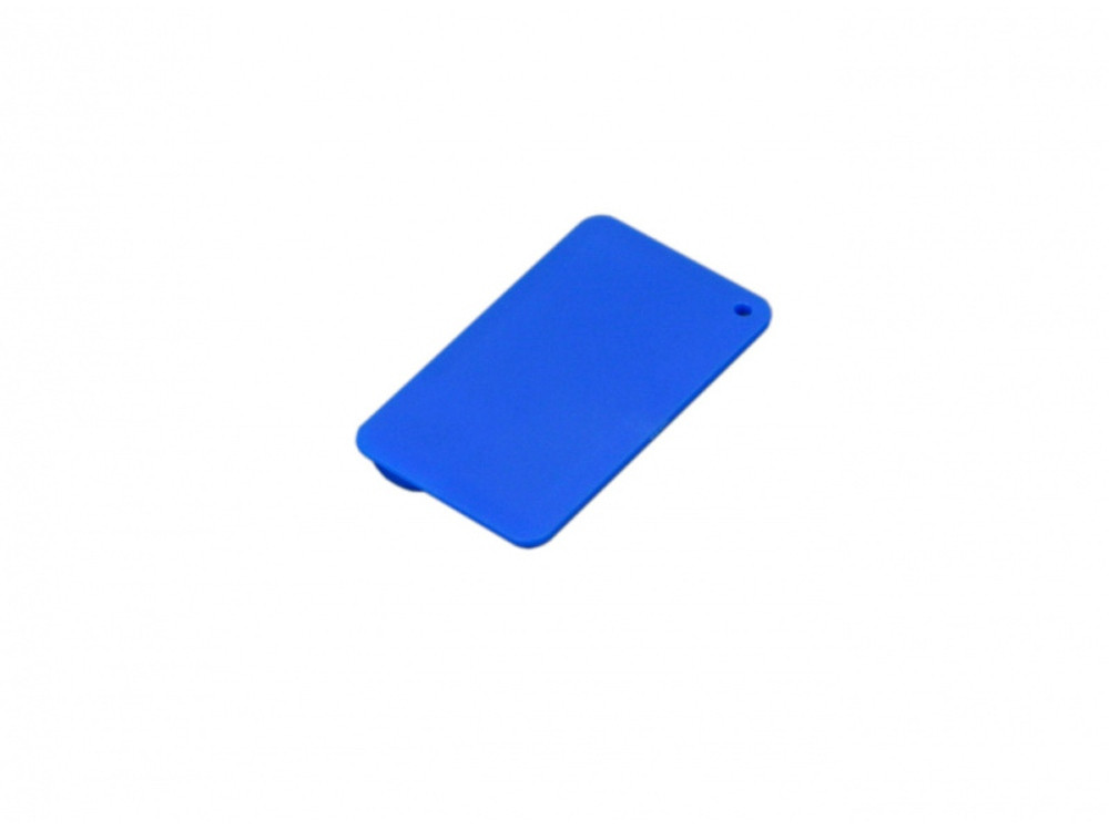 USB-флешка на 16 Гб в виде пластиковой карточки, синий - фото 1 - id-p217188892