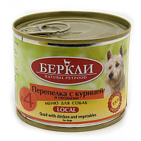 Berkley Lokal №4 для собак с перепелкой, курицей и овощами, 200 гр