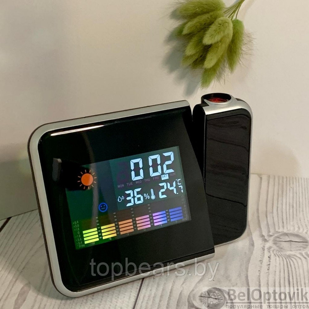 Часы - метеостанция с будильником и проектором времени Jetix - фото 4 - id-p208779769