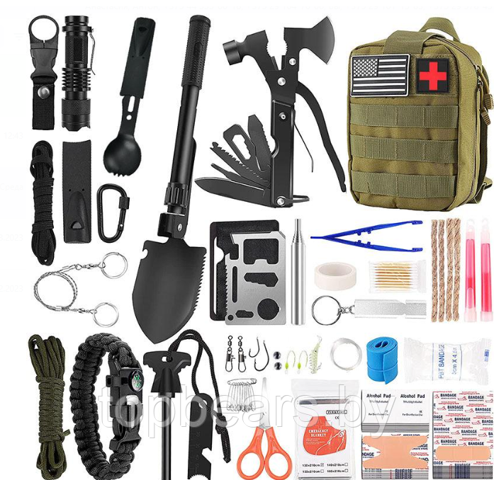 Тактическая сумка - аптечка укомплектованная 28 предметов / дорожный подсумок - аптечка для выживания / - фото 9 - id-p204097084