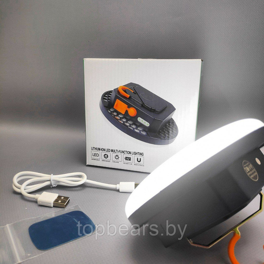 Перезаряжаемый кемпинговый фонарь Lithium-ion Led multi-function lighting с магнитом (4 режима свечения, USB, - фото 6 - id-p204097085
