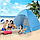 Палатка трехместная автоматическая XL 200 х 165 х 130 см. / тент самораскладывающийся для пляжа, для отдыха, фото 5