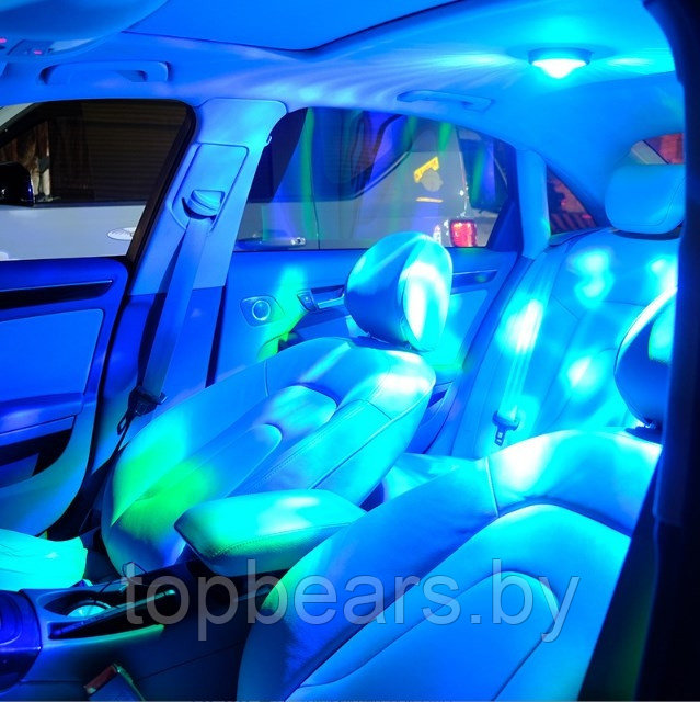 Подсветка в салон автомобиля с датчиком звука Automobile Atmosphere Lamp / Фонарь - диско лампа в автомобиль, - фото 10 - id-p196259372