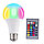 Умная светодиодная лампа LED RGBW BUIB 9W цоколь Е27 с пультом дистанционного управления (16 цветов, 25000, фото 6