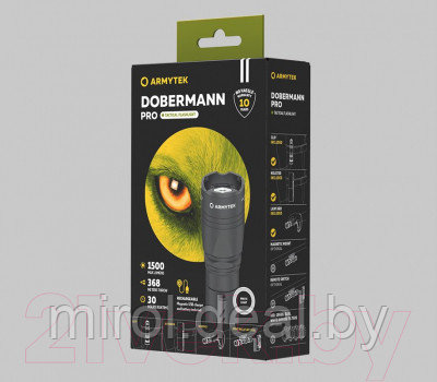 Фонарь Armytek Dobermann Pro Magnet USB XHP35.2 HI / F07501C - фото 3 - id-p217196480