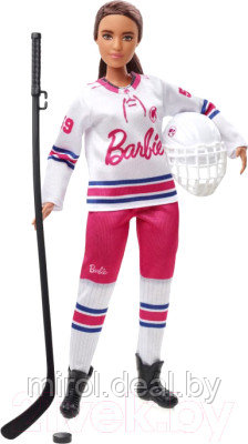 Кукла с аксессуарами Barbie Хоккеистка / HFG74 - фото 1 - id-p217196959