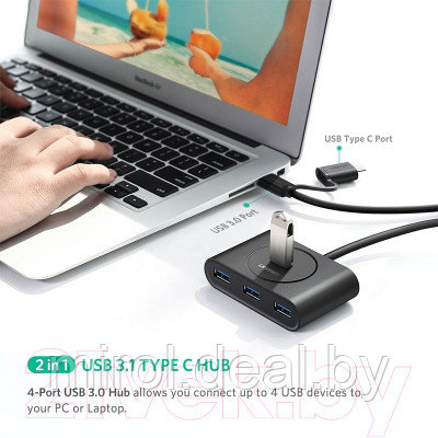 USB-хаб Ugreen CR113 / 40850 - фото 4 - id-p217196105