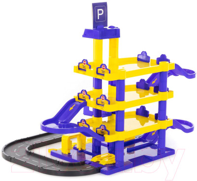 Паркинг игрушечный Полесье Jet 4-уровневый с дорогой / 40220 - фото 4 - id-p217221694