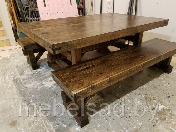 Набор садовый и банный  деревянный "Сельский Премиум №12"  1,6 метра 3 предмета