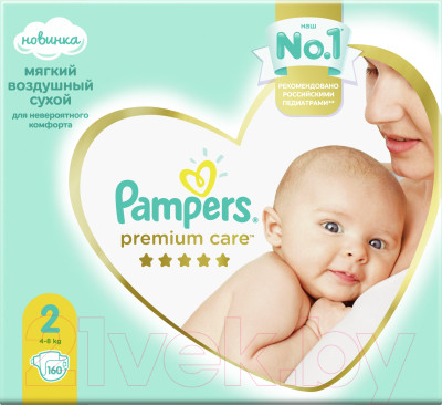 Подгузники детские Pampers Premium Care 2 Mini - фото 3 - id-p217240756