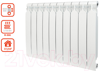 Радиатор биметаллический BiLux Plus R500 - фото 5 - id-p217240956