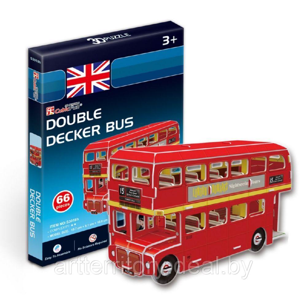 Конструктор 3D пазл. Лондонский двухэтажный автобус (Великобритания), Cubic Fun - фото 2 - id-p217254263