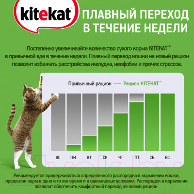 Сухой корм для кошек Kitekat Телятинка аппетитная - фото 7 - id-p217237765