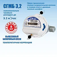 Счетчик газовый СГМБ-3,2