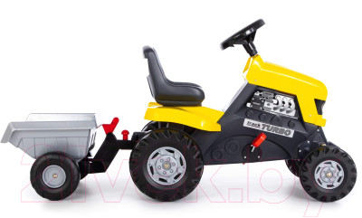 Каталка детская Полесье Turbo Трактор с педалями и полуприцепом / 89328 - фото 5 - id-p217264155