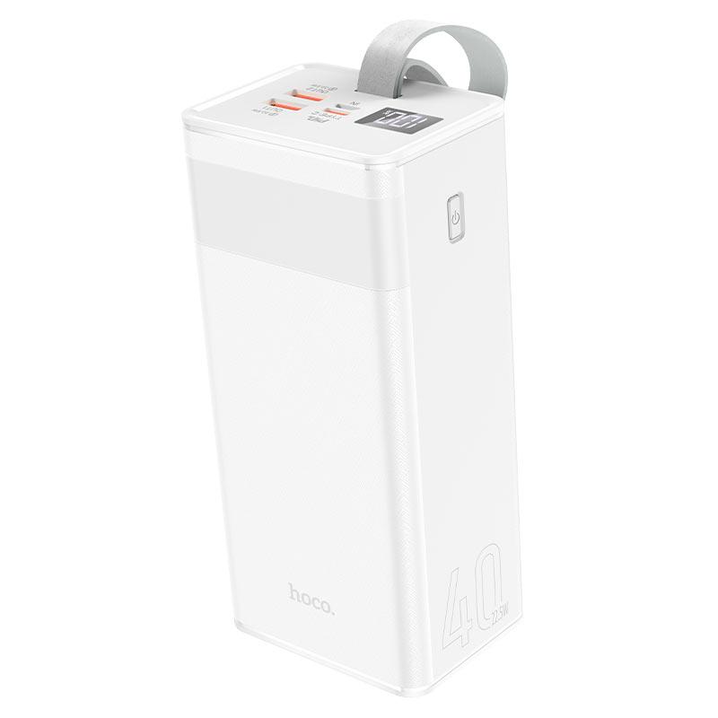 Внешний аккумулятор 40000mAh - Hoco J86, 5-12V, 3A, 148W, 2xUSB(QC 22.5W)+Type-C(PD 20W), с дисплеем, белый - фото 2 - id-p59177080