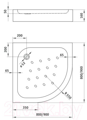 Душевой уголок Deante KYP 451K + KTA 053B - фото 4 - id-p217303533