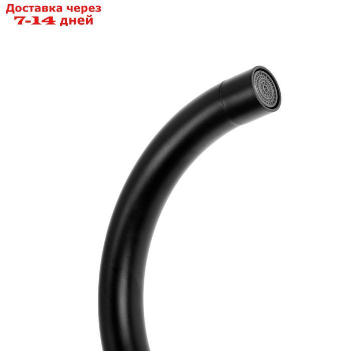Смеситель для кухни ZEIN, однорычажный, картридж керамика 40 мм, нержавеющая сталь, черный - фото 6 - id-p216947998