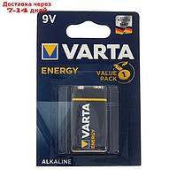 Батарейка алкалиновая Varta Energy, 6LR61-1BL, 9В, крона, блистер, 1 шт.