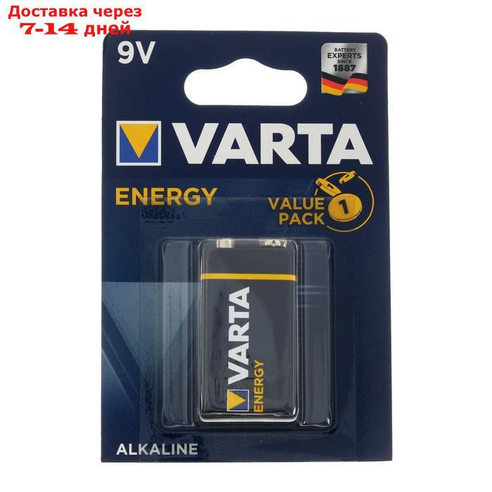 Батарейка алкалиновая Varta Energy, 6LR61-1BL, 9В, крона, блистер, 1 шт. - фото 1 - id-p216942660