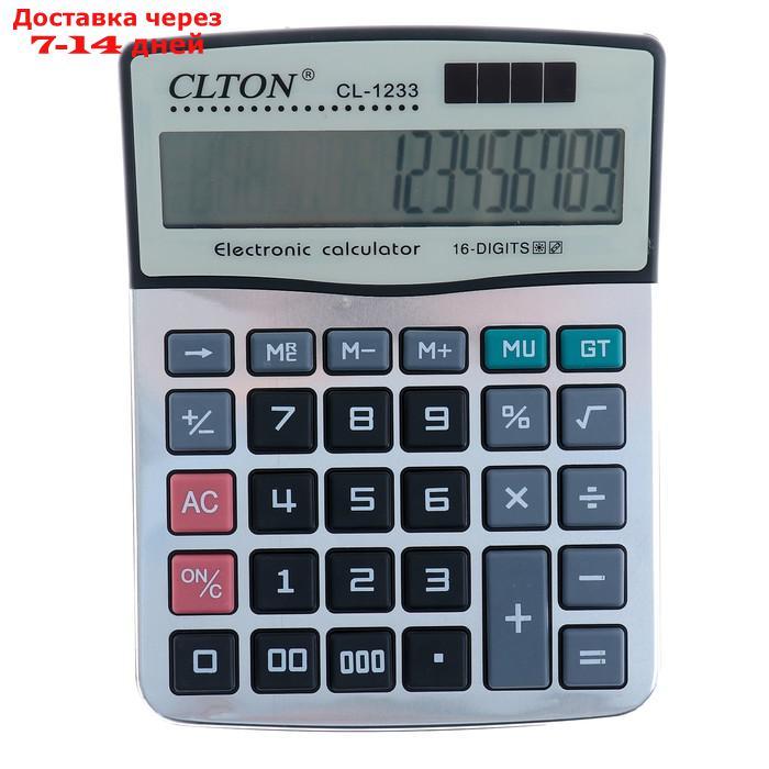Калькулятор настольный, Clton CL-1233, 16-разрядный, двойное питание - фото 1 - id-p216943893