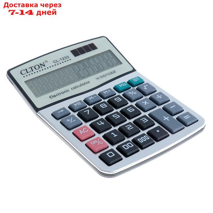 Калькулятор настольный, Clton CL-1233, 16-разрядный, двойное питание - фото 2 - id-p216943893