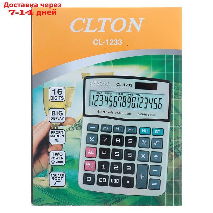 Калькулятор настольный, Clton CL-1233, 16-разрядный, двойное питание - фото 6 - id-p216943893