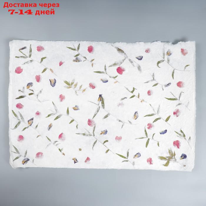 Бумага ручной работы с цветами и травами "Разнотравье" 55х80 см - фото 1 - id-p216948091