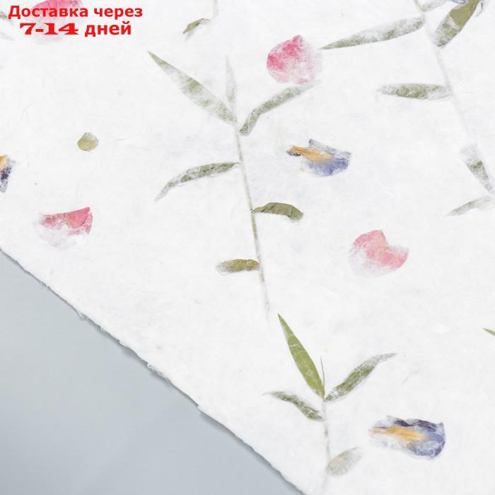 Бумага ручной работы с цветами и травами "Разнотравье" 55х80 см - фото 2 - id-p216948091
