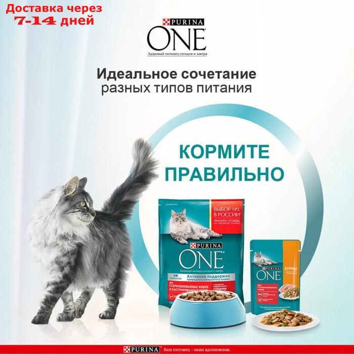 Сухой корм PURINA ONE для стерилизованных кошек, говядина/пшеница, 750 г - фото 4 - id-p216948116