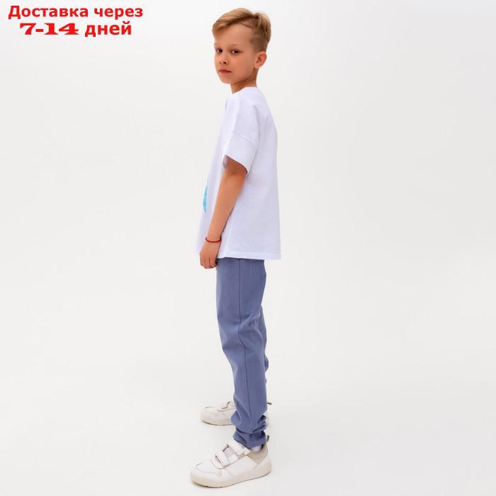 Брюки для мальчика MINAKU: Cotton collection цвет синий, рост 152 - фото 2 - id-p216948188