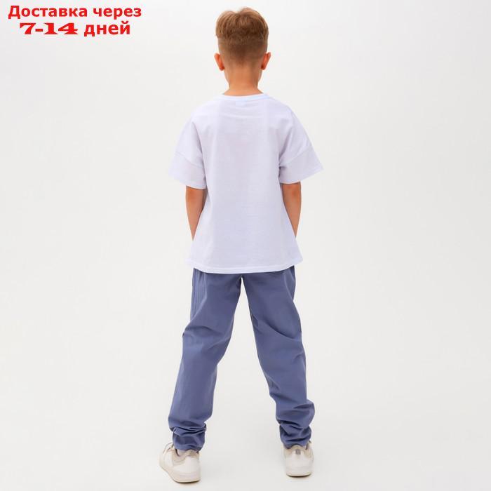 Брюки для мальчика MINAKU: Cotton collection цвет синий, рост 152 - фото 3 - id-p216948188