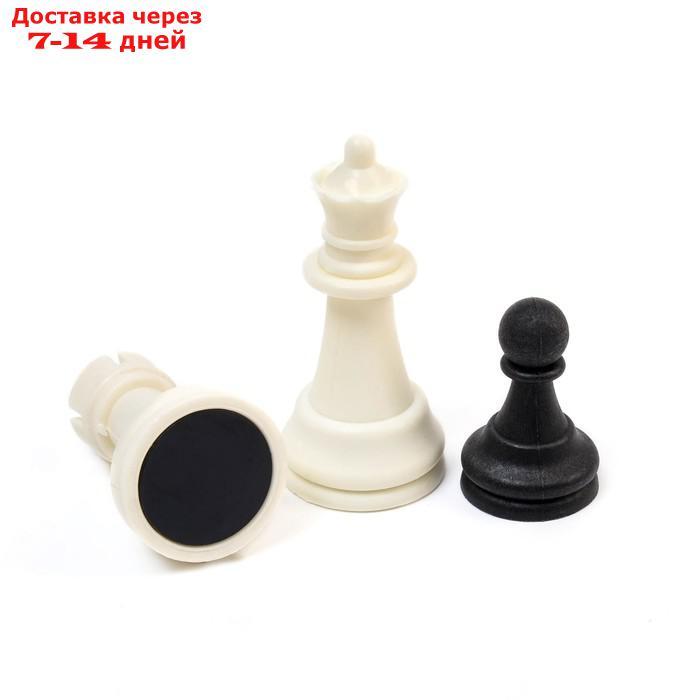 Шахматы обиходные (доска дерево 29х29 см, фигуры пластик, король h=6.2 см) - фото 2 - id-p216948194