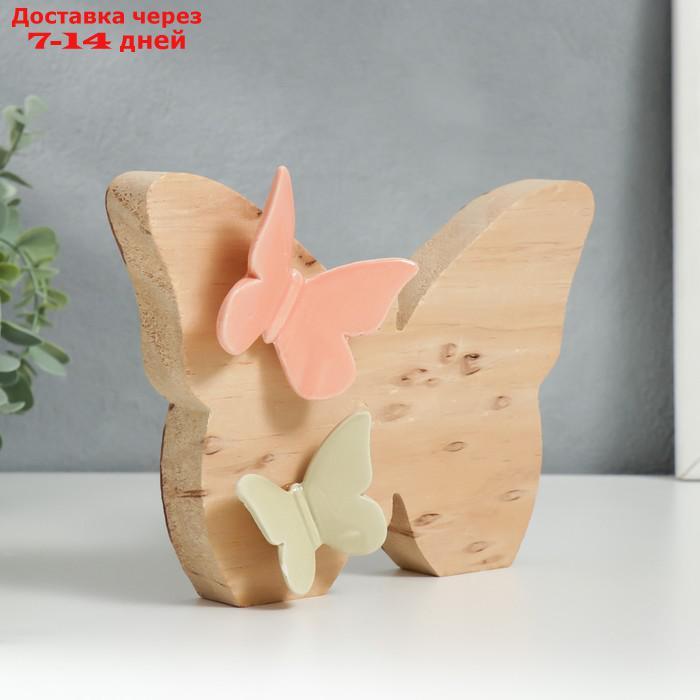 Сувенир керамика, дерево "Бабочка с маленькими бабочками" 15,9х5,3х21 см - фото 2 - id-p216948313