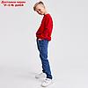 Джемпер для мальчика MINAKU: Casual Collection KIDS цвет красный, рост 128, фото 4