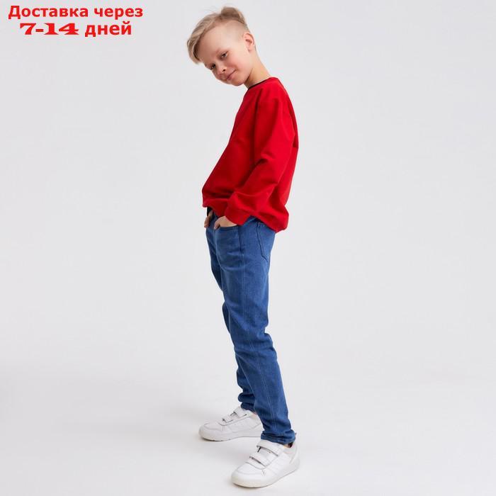 Джемпер для мальчика MINAKU: Casual Collection KIDS цвет красный, рост 128 - фото 4 - id-p216947359