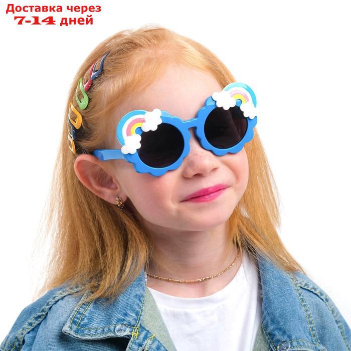 Очки детские поляризационные, линза 4х4 см, ширина 13 см, дужка 13.5 см, микс - фото 2 - id-p216948355