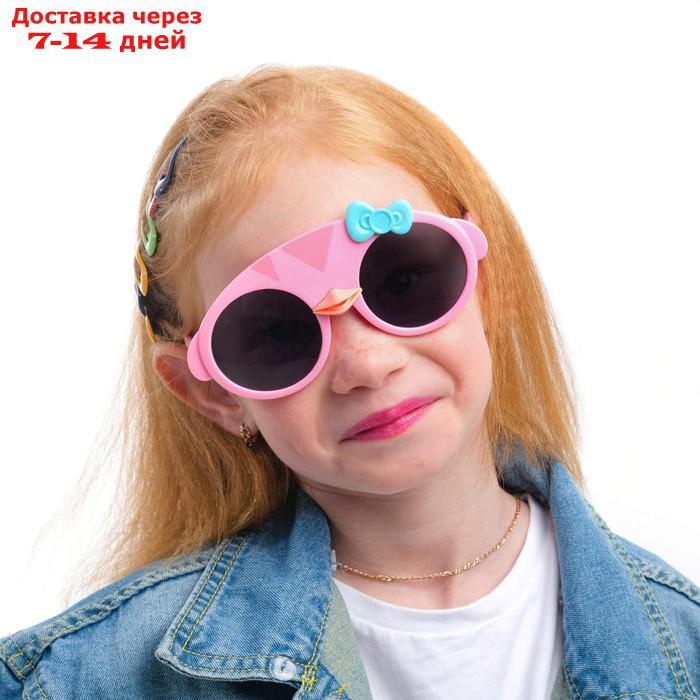 Очки детские поляризационные, линза 4.4х4.5 см, ширина 13.5 см, дужка 13.5 см - фото 1 - id-p216948356