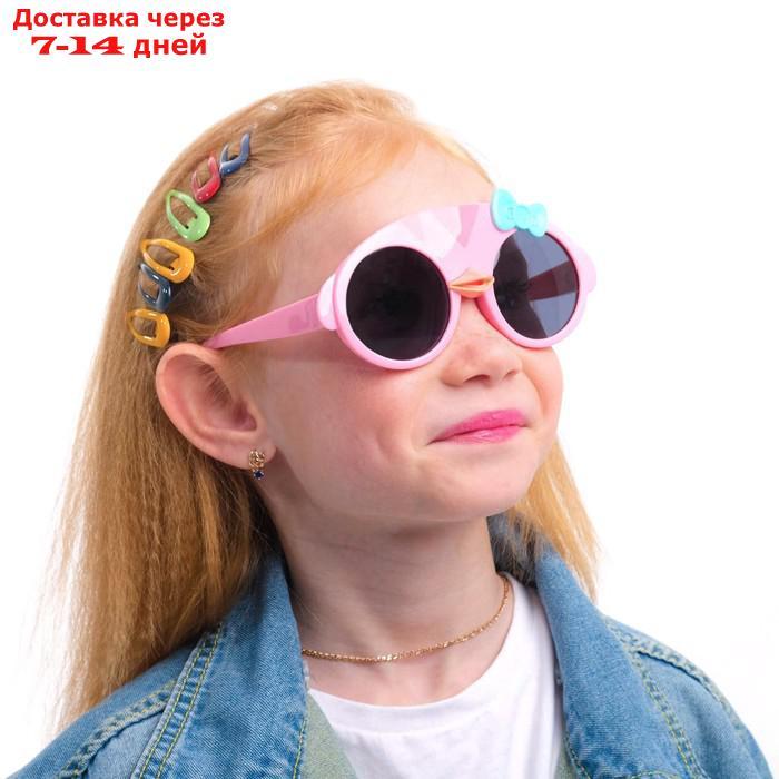 Очки детские поляризационные, линза 4.4х4.5 см, ширина 13.5 см, дужка 13.5 см - фото 2 - id-p216948356