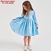 Платье для девочки MINAKU: Cotton collection цвет голубой, рост 104, фото 5