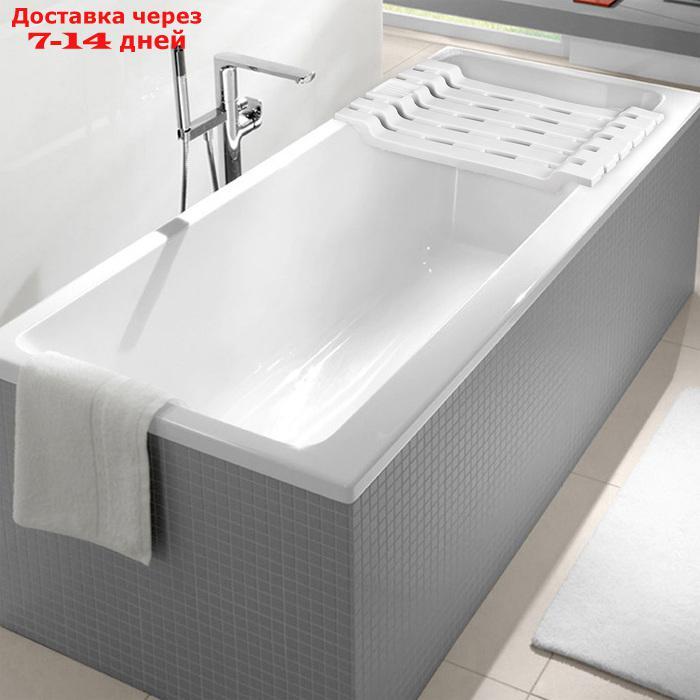 Полка на ванну, 69×30×6 см, цвет белый
