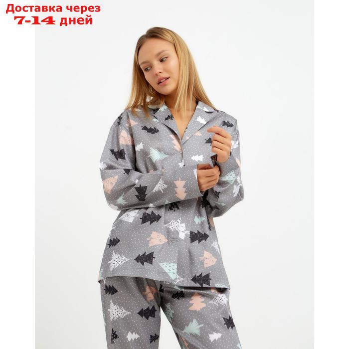 Пижама (рубашка, брюки) женская KAFTAN "Елки", р. 40-42 - фото 4 - id-p216944990