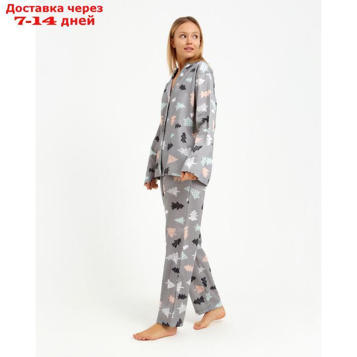 Пижама (рубашка, брюки) женская KAFTAN "Елки", р. 48-50 - фото 3 - id-p216944992
