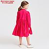 Платье для девочки MINAKU: Cotton collection цвет фуксия, рост 104, фото 4