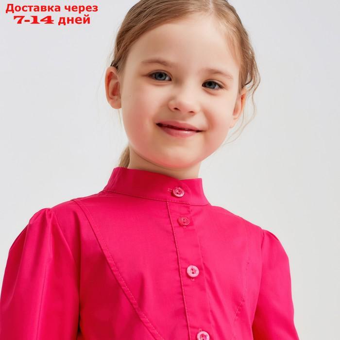 Платье для девочки MINAKU: Cotton collection цвет фуксия, рост 104 - фото 6 - id-p216947415